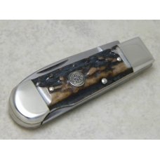 Bulldog Brand Hammer Forged Solingen Germany Stag Lockback Knife c.2000 Bulldog Brand Hammer Forged Solingen Germany Stag Lockback Knife c.2000