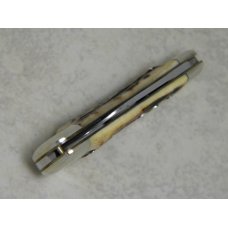 Fight'n Rooster Frank Buster Cutlery Co. Germany Stag "Michell" 1 Blade Sheepfoot Jack Knife