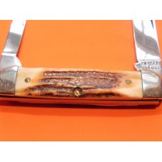 Vintage Ka-Bar Pocket Knife (Model # 1194) with Nice Stag Handles -Blades have gator snap. M/NM Vintage Ka-Bar Pocket Knife (Model # 1194) with Nice Stag Handles -Blades have gator snap. M/NM