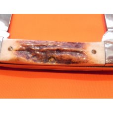 Vintage Ka-Bar Pocket Knife (Model # 1194) with Nice Stag Handles -Blades have gator snap. M/NM Vintage Ka-Bar Pocket Knife (Model # 1194) with Nice Stag Handles -Blades have gator snap. M/NM