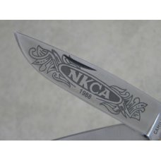 Camillus USA 1988 NKCA Club Knife Bone Jumbo Trapper Camillus USA 1988 NKCA Club Knife Bone Jumbo Trapper