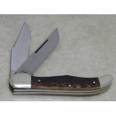 Bulldog Brand Solingen Germany Pitt Bull Trade Mark Bone LP Folding Hunter Knife 2nd Gen. c.1991 Bulldog Brand Solingen Germany Pitt Bull Trade Mark Bone LP Folding Hunter Knife 2nd Gen. c.1991