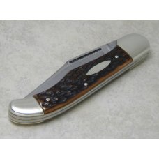 Bulldog Brand Solingen Germany Hunters Pride Bone LP Folding Hunter Knife 2nd Gen. c.1991 Bulldog Brand Solingen Germany Hunters Pride Bone LP Folding Hunter Knife 2nd Gen. c.1991