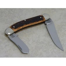 Fight'n Rooster Frank Buster Celebrated Cutlery Germany Bone 2 Blade Sowbelly Knife