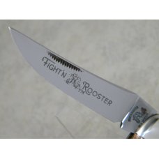 Fight'n Rooster Frank Buster Celebrated Cutlery Germany Bone 2 Blade Sowbelly Knife