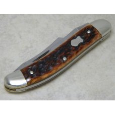 Fight'n Rooster Frank Buster Celebrated Cutlery Germany Bone 2 Blade Sowbelly Knife