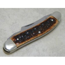 Fight'n Rooster Frank Buster Celebrated Cutlery Germany Bone 2 Blade Sowbelly Knife