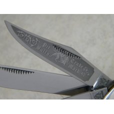 Bulldog Brand Solingen Germany 1985 English Steel Red Bone 3 Blade Dogleg Trapper Knife c.2000's Bulldog Brand Solingen Germany 1985 English Steel Red Bone 3 Blade Dogleg Trapper Knife c.2000's