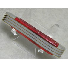 Bulldog Brand Solingen Germany 1985 English Steel Red Bone 3 Blade Dogleg Trapper Knife c.2000's Bulldog Brand Solingen Germany 1985 English Steel Red Bone 3 Blade Dogleg Trapper Knife c.2000's