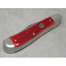 Bulldog Brand Solingen Germany 1985 English Steel Red Bone 3 Blade Dogleg Trapper Knife c.2000's Bulldog Brand Solingen Germany 1985 English Steel Red Bone 3 Blade Dogleg Trapper Knife c.2000's