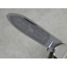 Bulldog Brand Solingen Germany Pit Bull Trade Mark Bone Canoe Knife c.1996 Bulldog Brand Solingen Germany Pit Bull Trade Mark Bone Canoe Knife c.1996