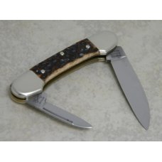 Battle Axe Brand Shouse & Hardin Germany Bone "Royal Flush" Mini Canoe Knife