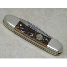 Battle Axe Brand Shouse & Hardin Germany Bone "Royal Flush" Mini Canoe Knife