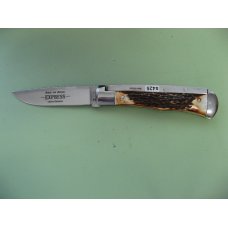 SCHATT & MORGAN #3 EXPRESS AUTO TORCHED STAG DROP POINT 1 OF 1 FILEWORK SCHATT & MORGAN #3 EXPRESS AUTO TORCHED STAG DROP POINT 1 OF 1 FILEWORK