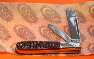 1976 Case xx USA (4 Dot) Barlow MDL# 6205R Pocket Knife w/ Nice Derlin Handles - NOS/NM