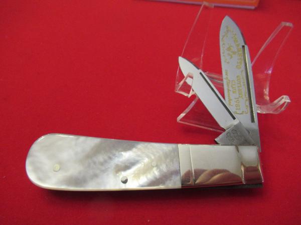 1981 Pearl Handle Fight"N Rooster 2 Blade  Barlow 