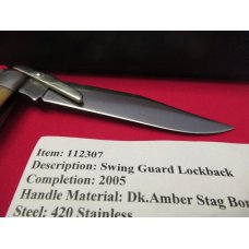 Canal Street Cutlery Amber Stag Swing Guard 2005