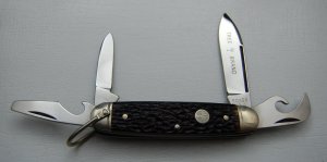 Boker Unofficial Scout With Brown Bone Covers 3 5/8