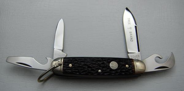 Boker Unofficial Scout With Brown Bone Covers 3 5/8 Boker Unofficial Scout With Brown Bone Covers 3 5/8