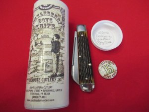 Great Eastern Antique Yellow Jig Bone  Boys  Knife Pattern # 153115