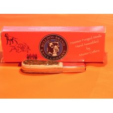 2007 Bulldog Brand, HAND MADE, 1 Blade Barlow w/ Fantastic Deer Stag Handles & Blade Etch +Orig Box 2007 Bulldog Brand, HAND MADE, 1 Blade Barlow w/ Fantastic Deer Stag Handles & Blade Etch +Orig Box