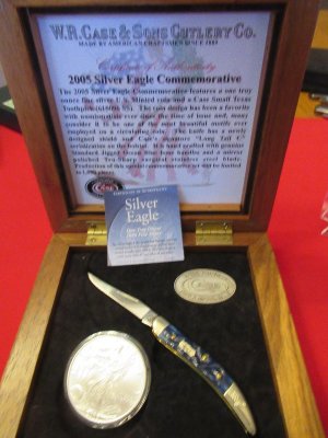 2005 W.R.Case & Sons Cutlery Co. Silver Eagle Commemorative  Tooth Pick
