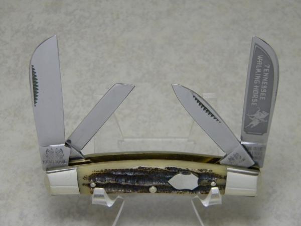 Bulldog Brand Hammer Forged Solingen Germany "Tennessee Walking Horse" Bone Stag Congress Knife Bulldog Brand Hammer Forged Solingen Germany "Tennessee Walking Horse" Bone Stag Congress Knife