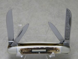 Bulldog Brand Hammer Forged Solingen Germany Pit Bulls Trade Mark Stag Congress Knife c.2004