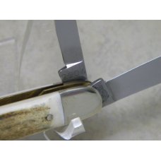 Bulldog Brand Hammer Forged Solingen Germany Pit Bulls Trade Mark Stag Congress Knife c.2004 Bulldog Brand Hammer Forged Solingen Germany Pit Bulls Trade Mark Stag Congress Knife c.2004