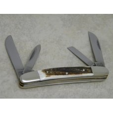 Bulldog Brand Hammer Forged Solingen Germany Pit Bulls Trade Mark Stag Large Congress Knife c.2004