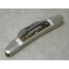 Bulldog Brand Hammer Forged Solingen Germany Pit Bulls Trade Mark Stag Large Congress Knife c.2004