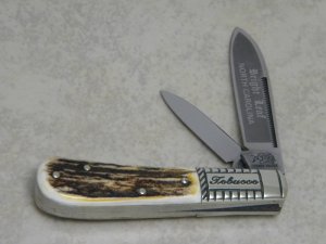 Bulldog Brand Solingen Germany 1986 Stag Bright Leaf North Carolina Tobacco Barlow Knife
