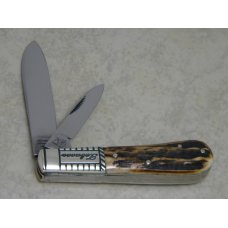 Bulldog Brand Solingen Germany 1986 Stag Bright Leaf North Carolina Tobacco Barlow Knife Bulldog Brand Solingen Germany 1986 Stag Bright Leaf North Carolina Tobacco Barlow Knife