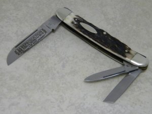Kissing Crane Robt Klaas Solingen Germany Stag "Reproduction Circa 1895" No. 5 Whittler Knife