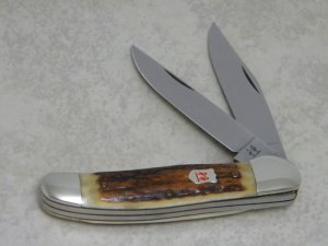Kissing Crane Robt Klaas Solingen Germany Stag No. 25 Copperhead Knife