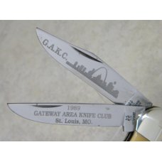 Kissing Crane Solingen Germany Stag No. 25 G.A.K.C. "Gateway Area Knife Club 1989" Copperhead Knife Kissing Crane Solingen Germany Stag No. 25 G.A.K.C. "Gateway Area Knife Club 1989" Copperhead Knife