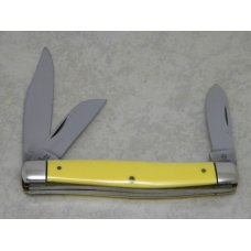 Kissing Crane Robt Klaas Solingen Germany Yellow No. 31 Large Stockman Knife