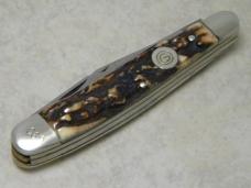 Kissing Crane Germany Stag 2345 XVIII "Golden Circle Knife Club" 4 Blade Stockman Knife c.1979
