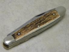 Kissing Crane Germany Stag 2345 XVIII "Golden Circle Knife Club" 4 Blade Stockman Knife c.1979