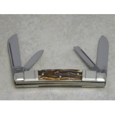 Fight'n Rooster Frank Buster Celebrated Cutlery Germany Stag Stepped Bolsters 4 Blade Congress Knife Fight'n Rooster Frank Buster Celebrated Cutlery Germany Stag Stepped Bolsters 4 Blade Congress Knife
