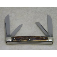 Fight'n Rooster Frank Buster Celebrated Cutlery Germany Stag Pinched Bolsters 4 Blade Congress Knife Fight'n Rooster Frank Buster Celebrated Cutlery Germany Stag Pinched Bolsters 4 Blade Congress Knife