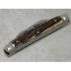 Fight'n Rooster Frank Buster Celebrated Cutlery Germany Stag Pinched Bolsters 4 Blade Congress Knife Fight'n Rooster Frank Buster Celebrated Cutlery Germany Stag Pinched Bolsters 4 Blade Congress Knife