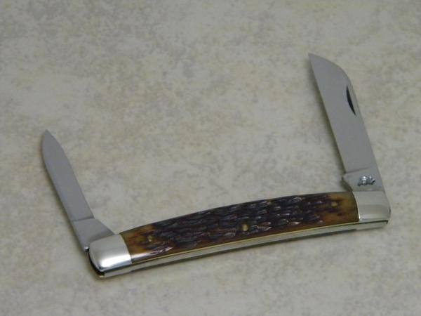 Queen USA #15 Rogers Bone Half Congress Knife "Q" Tang Stamp No Etch c.1930's to 1950's Queen USA #15 Rogers Bone Half Congress Knife "Q" Tang Stamp No Etch c.1930's to 1950's