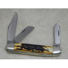 Case XX Stainless USA 2 Dot (1978) Stag 5347 HP SSP Red Etch Stockman Knife Case XX Stainless USA 2 Dot (1978) Stag 5347 HP SSP Red Etch Stockman Knife