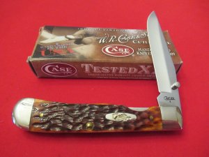 Case XX Chestnut Bone Trapper Lock Pattern 6154 L CV