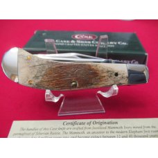 Case XX Fossilized Mammoth Ivory Saddle Horn  Pattern # TB12110 SS