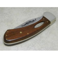 Case XX SS USA 9 Dot (1981) Wood Sidewinder Side Release Lockblade Knife Case XX SS USA 9 Dot (1981) Wood Sidewinder Side Release Lockblade Knife