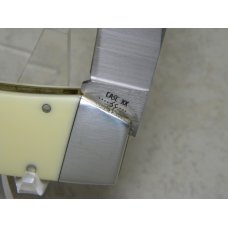 Case XX SS USA 9 Dot (1981) Smooth White Texas Lockhorn Double Lockback Knife Case XX SS USA 9 Dot (1981) Smooth White Texas Lockhorn Double Lockback Knife