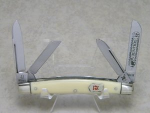 Kissing Crane Robt Klaas Solingen Germany Imitation Ivory 1741 XIX Congress Knife c.1980