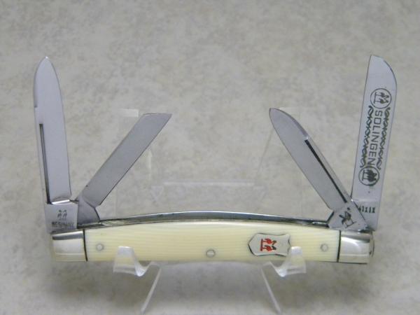 Kissing Crane Robt Klaas Solingen Germany Imitation Ivory 1741 XIX Congress Knife c.1980 Kissing Crane Robt Klaas Solingen Germany Imitation Ivory 1741 XIX Congress Knife c.1980
